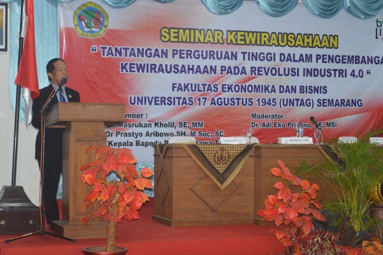 Untag Fasilitasi Mahasiswa Kembangkan Kewirausahaan
