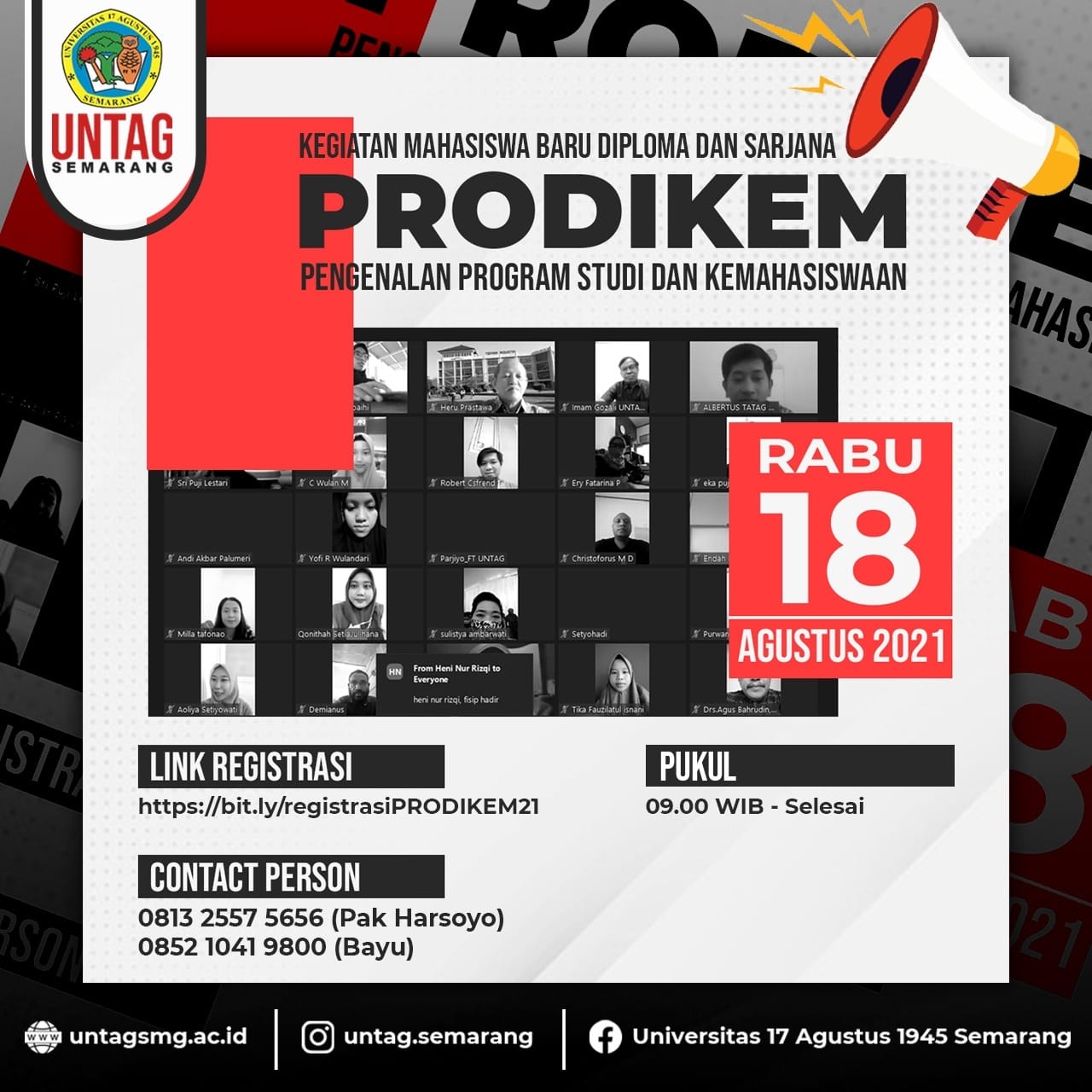 Prodikem tahun akademik 2021/2022