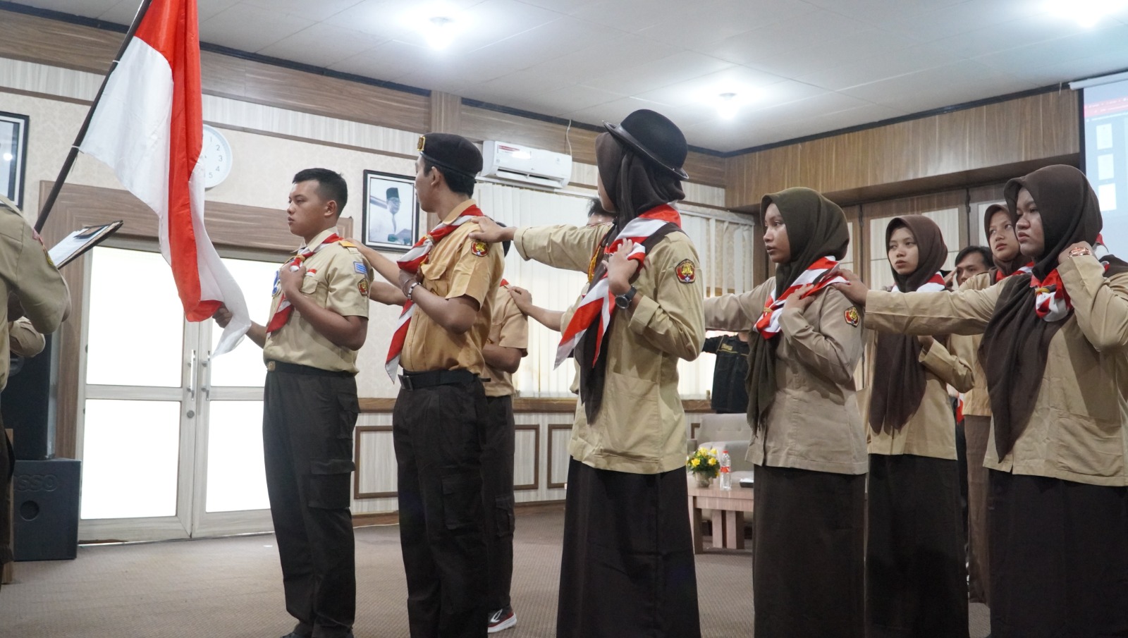 UKM Racana Untag Gelar Pelantikan dan Rapat Kerja, Wujudkan Semangat Nasionalisme dalam Pramuka