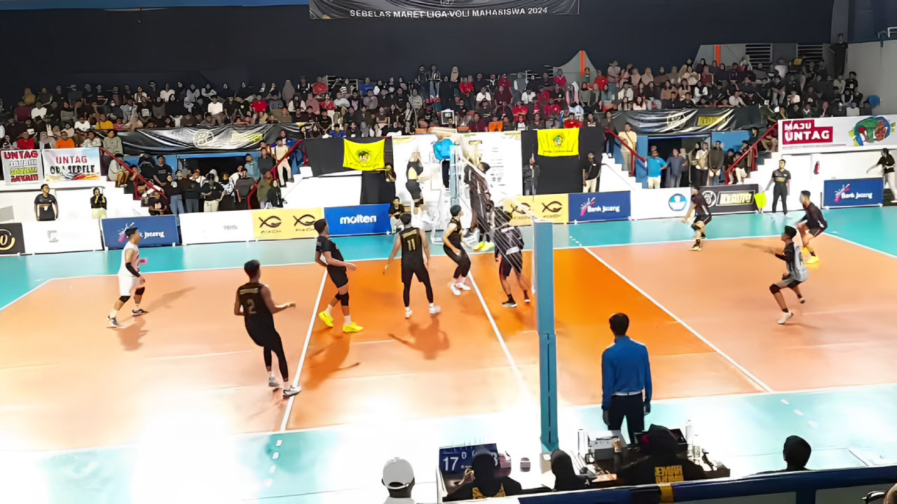 Perjuangan Tangguh Tim Voli UNTAG Semarang di Final LIVOMA, Harus Puas Menjadi Runner-Up