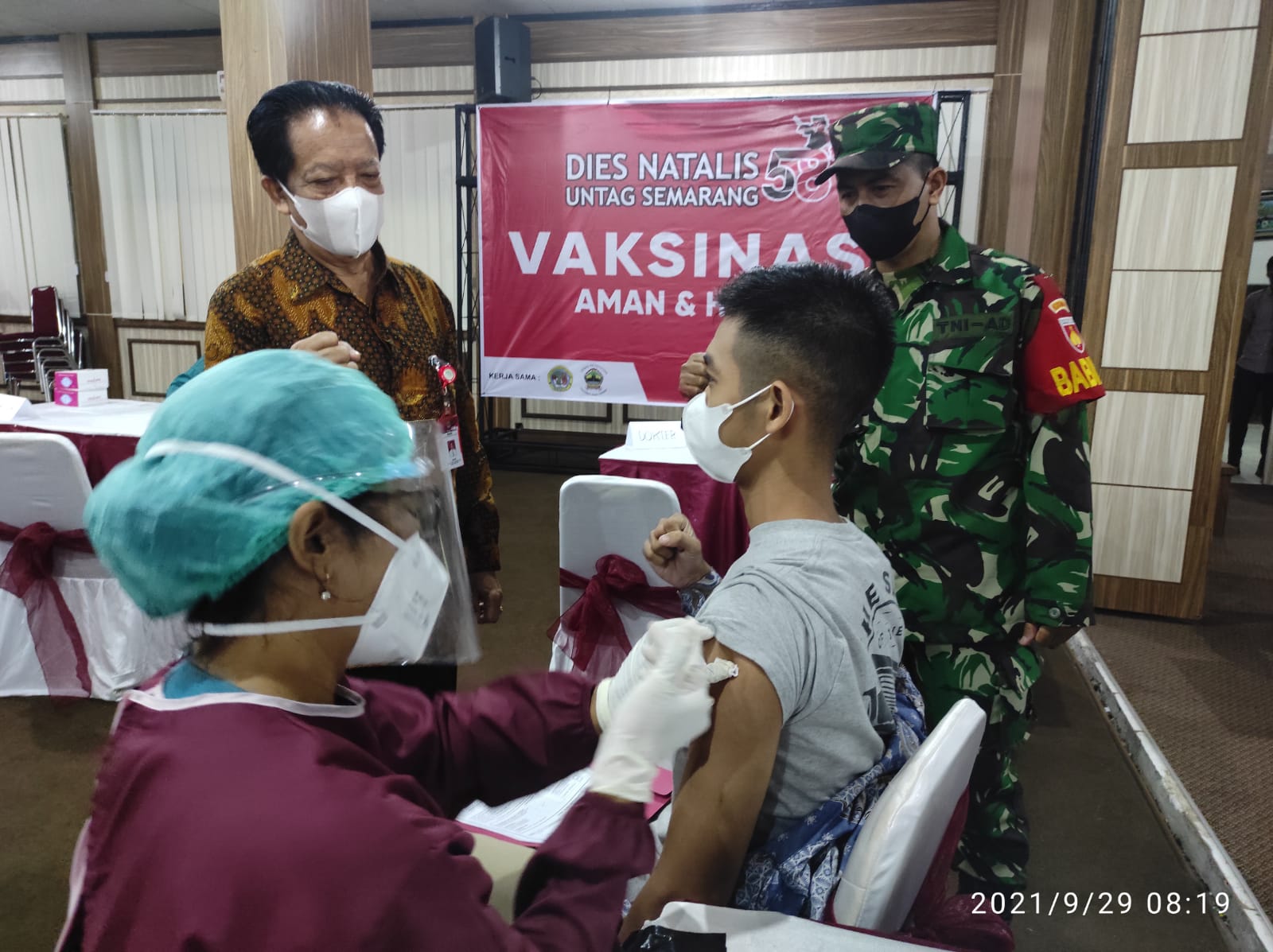 Peringati Dies Natalis ke 58, Untag Gelar Vaksinasi Masal